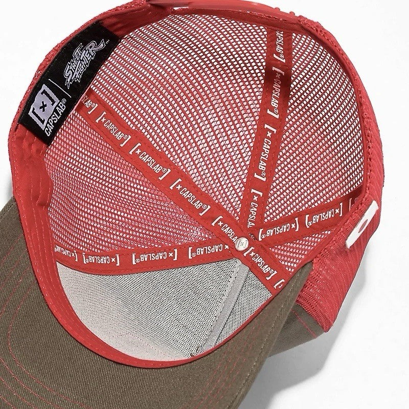 CAPSLAB x Street Fighter Ryu Trucker Hat Snapback Mesh Anime Cap